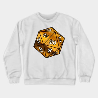 Tigers Eye D20 Dice Crewneck Sweatshirt